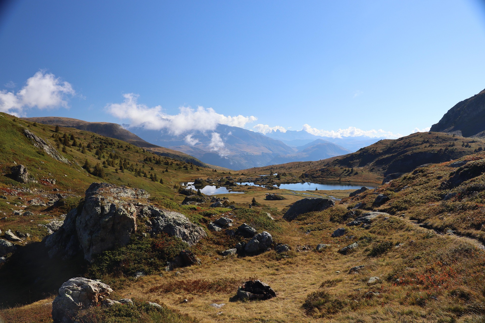 Lac d’altitude dans le Queyras en été